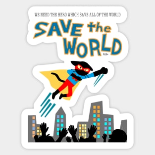 Save the World Sticker